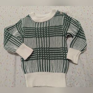 Fin And Vince Plaid Loop Green Sweater